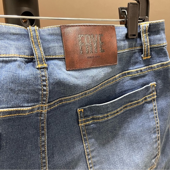 🔥NWT🔥 FRYE Crop Wide Leg Raw Hem Jeans - Picture 5 of 9